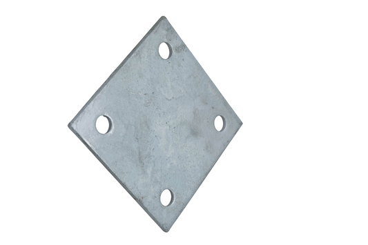 Flange Plate 1/4"x 6"x 6"-4H